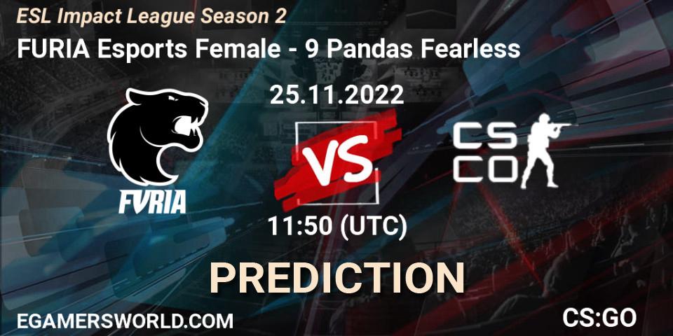 FURIA Esports Female vs NOFEAR5: Match Prediction. 25.11.2022 at 11:50, Counter-Strike (CS2), ESL Impact League Season 2