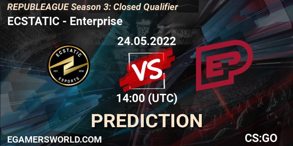 ECSTATIC vs Enterprise: Match Prediction. 24.05.2022 at 14:00, Counter-Strike (CS2), REPUBLEAGUE Season 3: Closed Qualifier