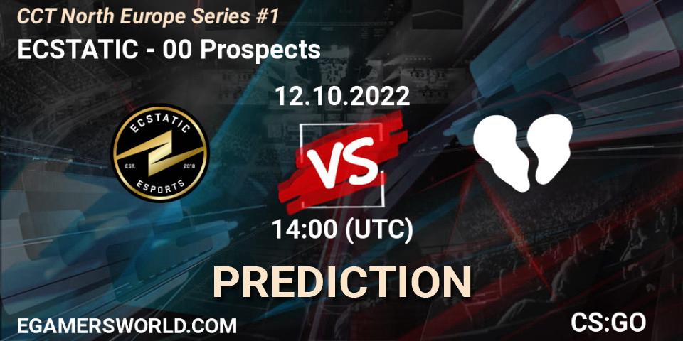 ECSTATIC vs 00 Prospects: Match Prediction. 12.10.2022 at 14:55, Counter-Strike (CS2), CCT North Europe Series #1