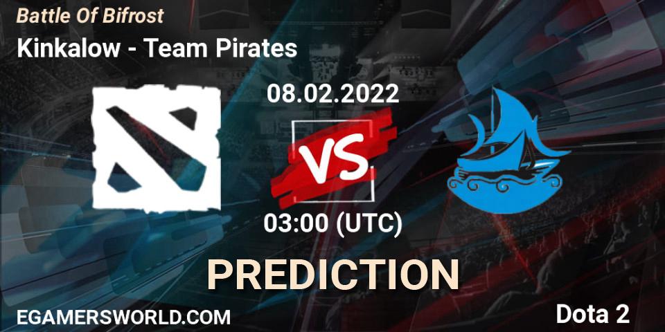 Kinkalow vs Team Pirates: Match Prediction. 08.02.2022 at 03:02, Dota 2, Battle Of Bifrost