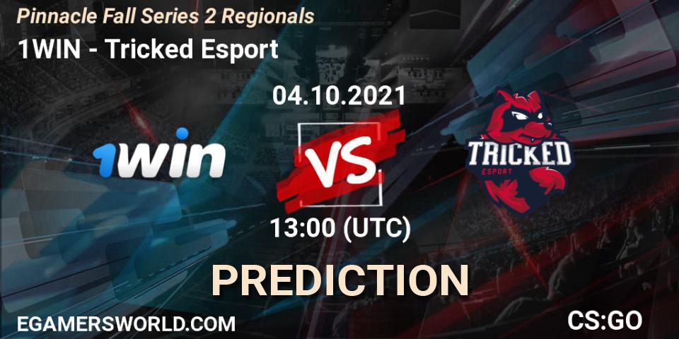1WIN vs Tricked Esport: Match Prediction. 04.10.2021 at 13:00, Counter-Strike (CS2), Pinnacle Fall Series 2 Regionals