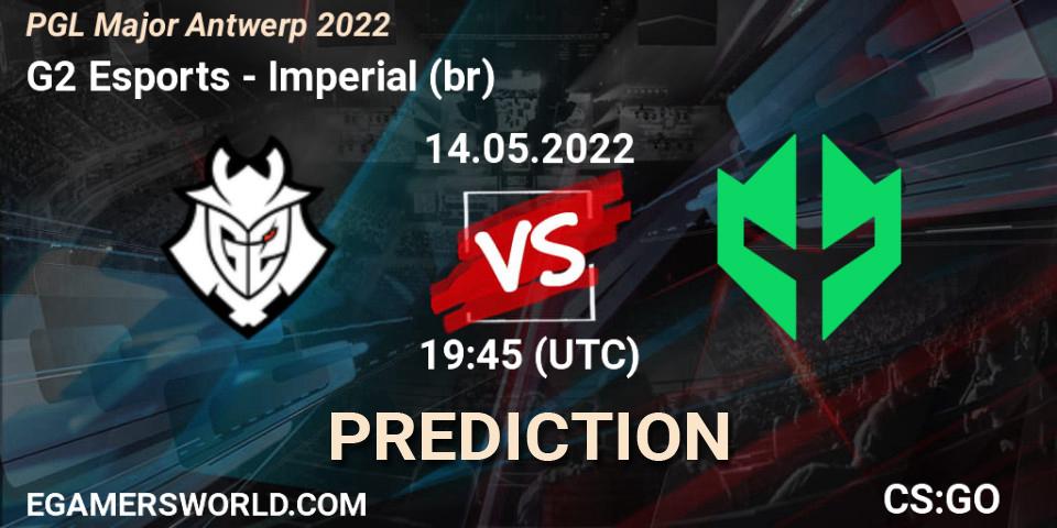 G2 Esports vs Imperial (br): Match Prediction. 14.05.2022 at 19:10, Counter-Strike (CS2), PGL Major Antwerp 2022