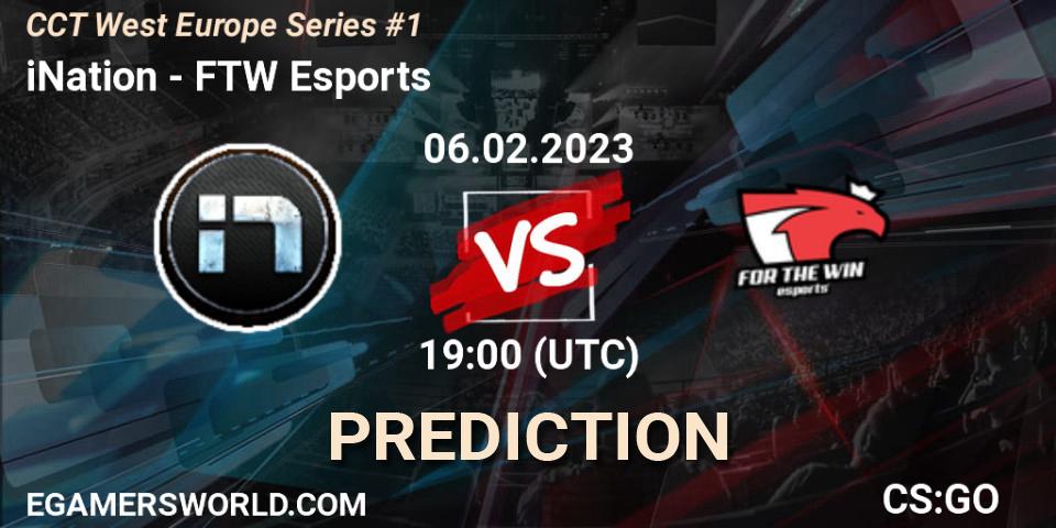 iNation vs FTW Esports: Match Prediction. 06.02.23, CS2 (CS:GO), CCT West Europe Series #1