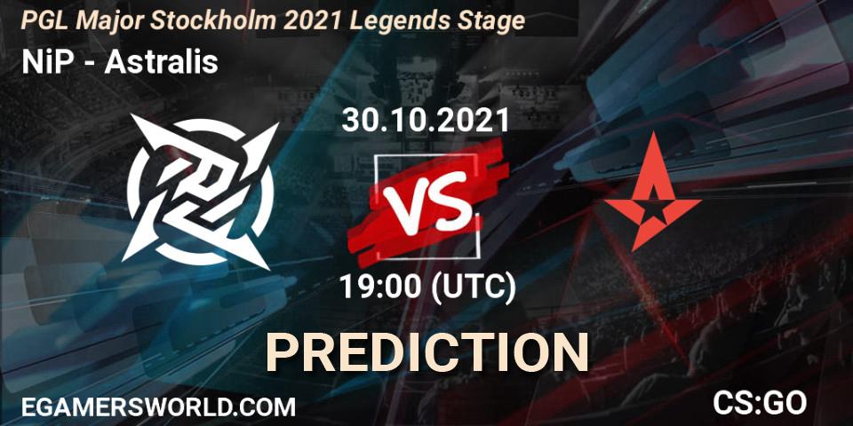 NiP vs Astralis: Match Prediction. 30.10.2021 at 20:05, Counter-Strike (CS2), PGL Major Stockholm 2021 Legends Stage