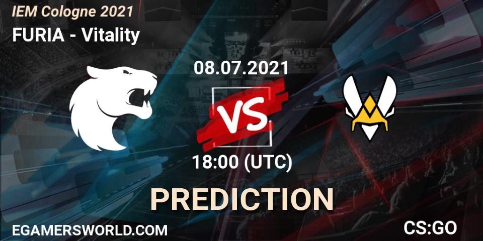 FURIA vs Vitality: Match Prediction. 08.07.2021 at 18:00, Counter-Strike (CS2), IEM Cologne 2021