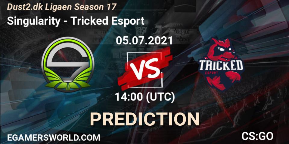 Singularity vs Tricked Esport: Match Prediction. 05.07.2021 at 14:00, Counter-Strike (CS2), Dust2.dk Ligaen Season 17