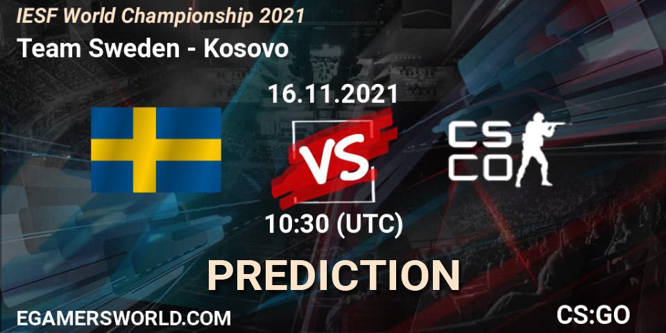 Team Sweden vs Kosovo: Match Prediction. 16.11.2021 at 10:30, Counter-Strike (CS2), IESF World Championship 2021