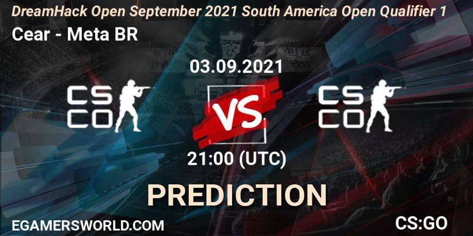 Ceará eSports vs Meta Gaming BR: Match Prediction. 03.09.2021 at 21:10, Counter-Strike (CS2), DreamHack Open September 2021 South America Open Qualifier 1