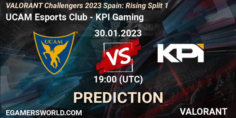 UCAM Esports Club vs KPI Gaming: Match Prediction. 30.01.23, VALORANT, VALORANT Challengers 2023 Spain: Rising Split 1