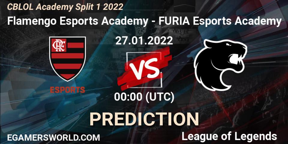 Flamengo Esports Academy vs FURIA Esports Academy: Match Prediction. 26.01.2022 at 23:00, LoL, CBLOL Academy Split 1 2022