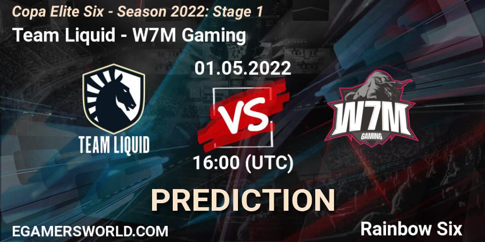 Team Liquid vs W7M Gaming: Match Prediction. 01.05.2022 at 16:00, Rainbow Six, Copa Elite Six - Season 2022: Stage 1