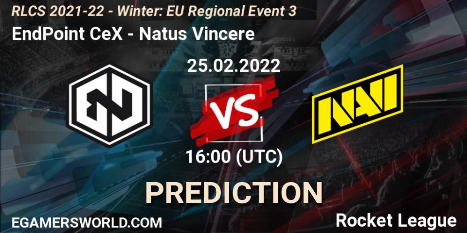 EndPoint CeX vs Natus Vincere: Match Prediction. 25.02.2022 at 16:00, Rocket League, RLCS 2021-22 - Winter: EU Regional Event 3