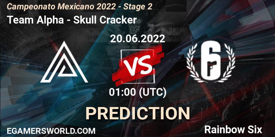 Team Alpha vs Skull Cracker: Match Prediction. 20.06.2022 at 02:00, Rainbow Six, Campeonato Mexicano 2022 - Stage 2