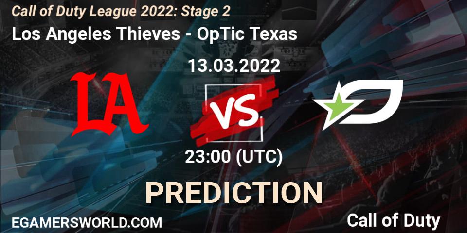 Los Angeles Thieves vs OpTic Texas: Match Prediction. 13.03.22, Call of Duty, Call of Duty League 2022: Stage 2
