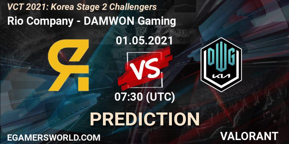 Rio Company vs DAMWON Gaming: Match Prediction. 01.05.21, VALORANT, VCT 2021: Korea Stage 2 Challengers