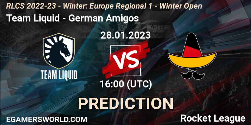 Team Liquid vs German Amigos: Match Prediction. 28.01.23, Rocket League, RLCS 2022-23 - Winter: Europe Regional 1 - Winter Open