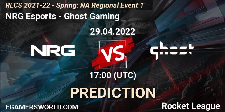NRG Esports vs Ghost Gaming: Match Prediction. 29.04.22, Rocket League, RLCS 2021-22 - Spring: NA Regional Event 1