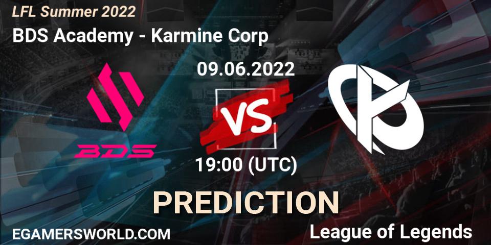 BDS Academy vs Karmine Corp: Match Prediction. 09.06.2022 at 19:00, LoL, LFL Summer 2022