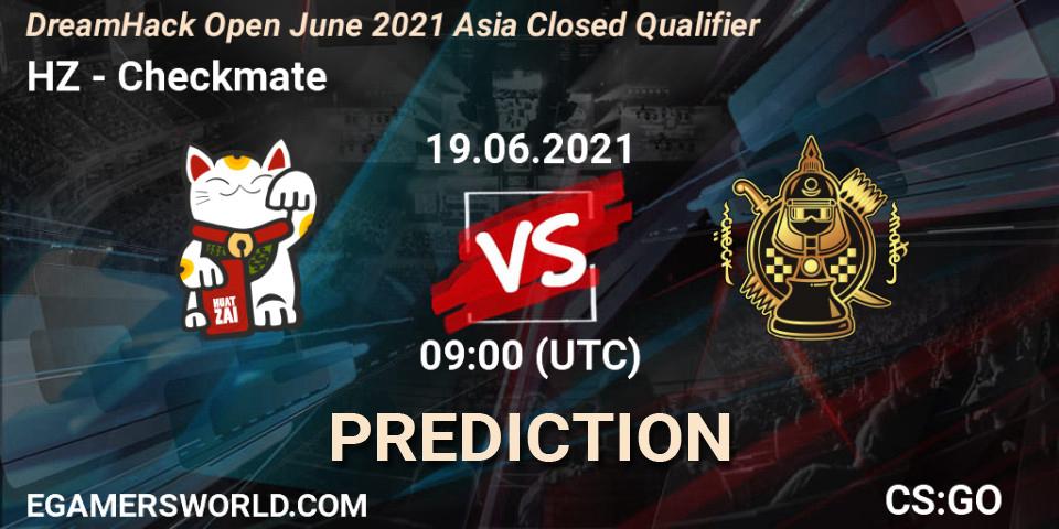 HZ vs Checkmate: Match Prediction. 19.06.2021 at 09:00, Counter-Strike (CS2), DreamHack Open June 2021 Asia Closed Qualifier