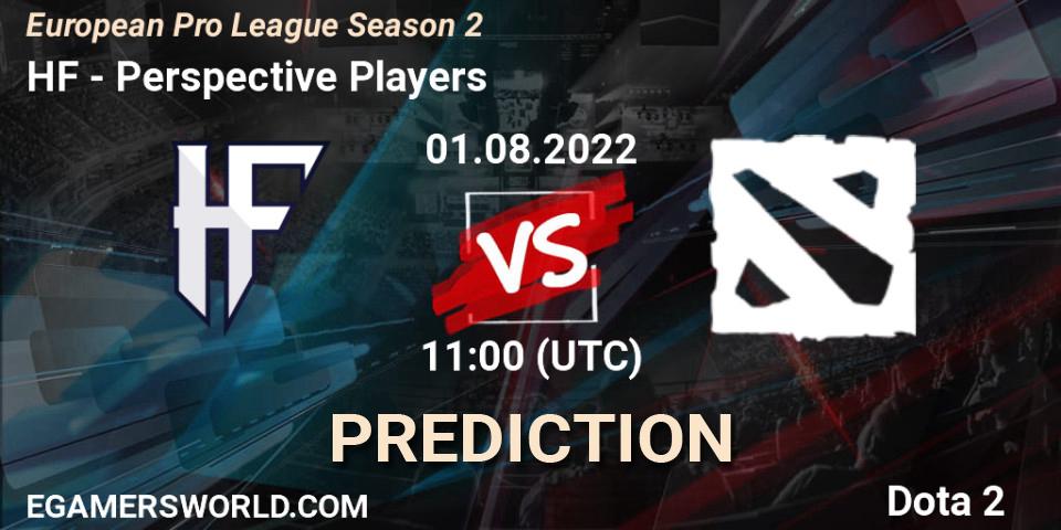 HF vs Perspective Players: Match Prediction. 01.08.2022 at 11:04, Dota 2, European Pro League Season 2
