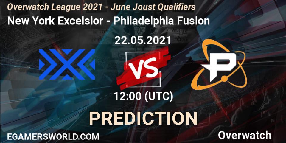 New York Excelsior vs Philadelphia Fusion: Match Prediction. 22.05.21, Overwatch, Overwatch League 2021 - June Joust Qualifiers