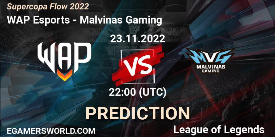 WAP Esports vs Malvinas Gaming: Match Prediction. 23.11.22, LoL, Supercopa Flow 2022