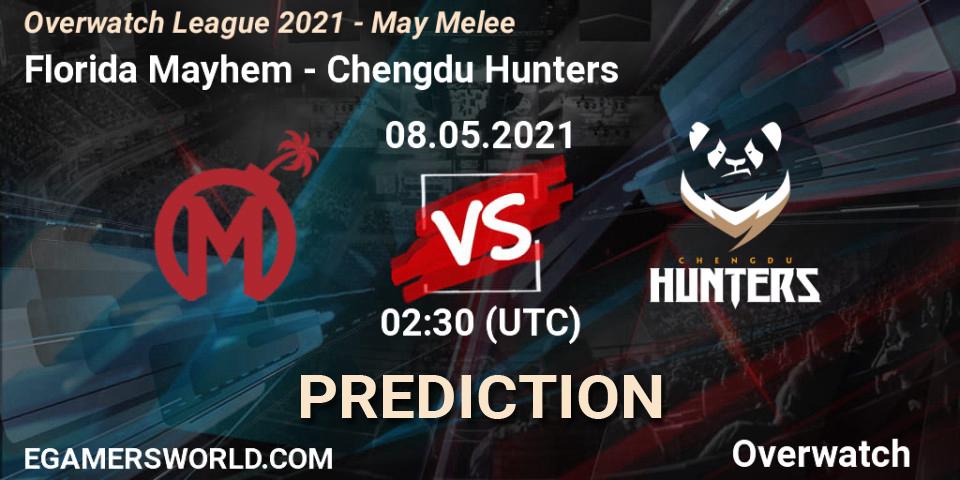 Florida Mayhem vs Chengdu Hunters: Match Prediction. 08.05.21, Overwatch, Overwatch League 2021 - May Melee