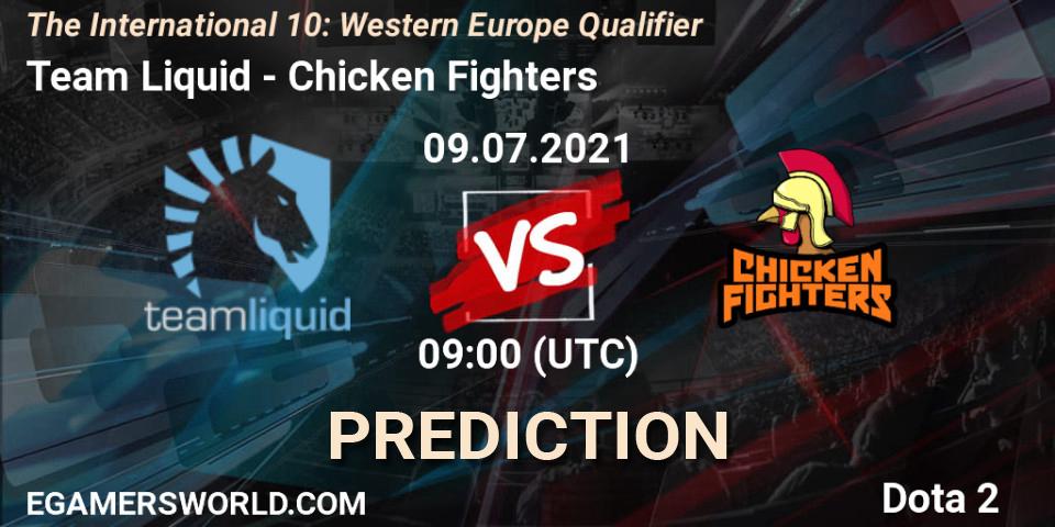Team Liquid vs Chicken Fighters: Match Prediction. 09.07.2021 at 09:04, Dota 2, The International 10: Western Europe Qualifier