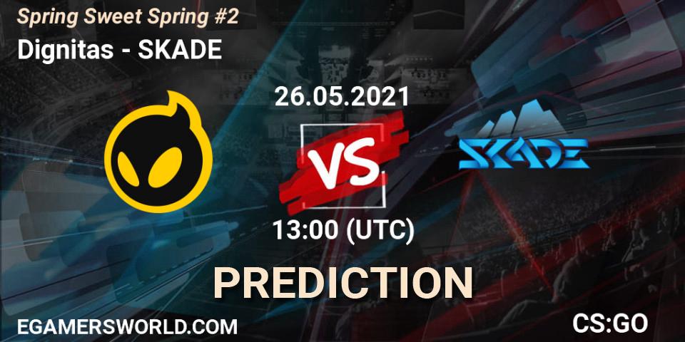 Dignitas vs SKADE: Match Prediction. 26.05.2021 at 13:20, Counter-Strike (CS2), Spring Sweet Spring #2