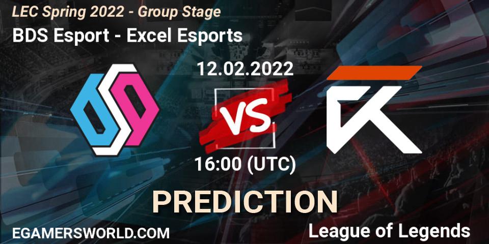 BDS Esport vs Excel Esports: Match Prediction. 12.02.22, LoL, LEC Spring 2022 - Group Stage