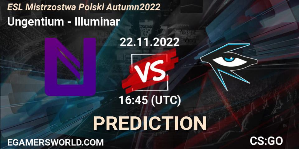 Ungentium vs Illuminar: Match Prediction. 22.11.2022 at 21:45, Counter-Strike (CS2), ESL Mistrzostwa Polski Autumn 2022