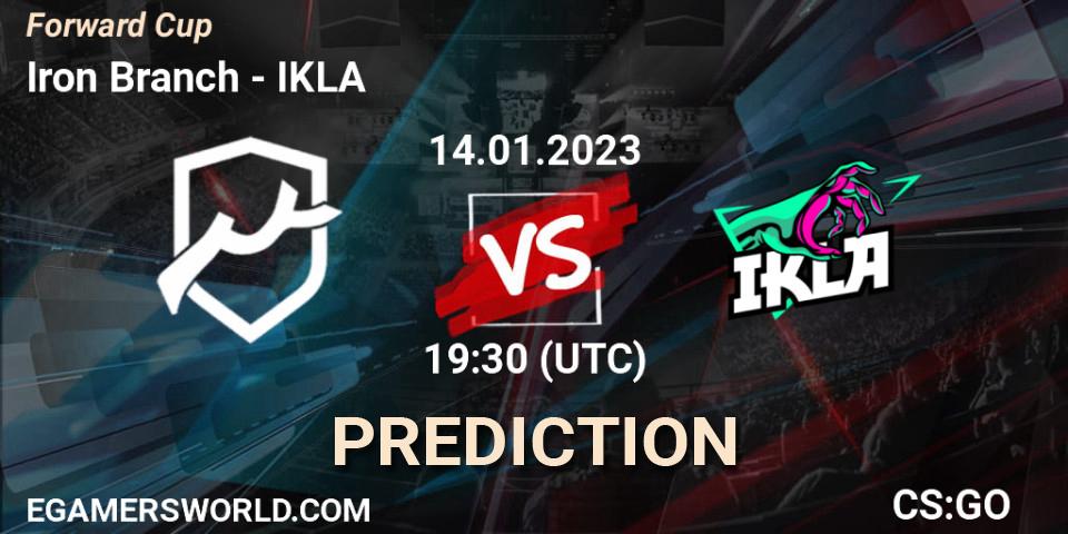 Iron Branch vs IKLA: Match Prediction. 15.01.2023 at 19:00, Counter-Strike (CS2), Forward Cup