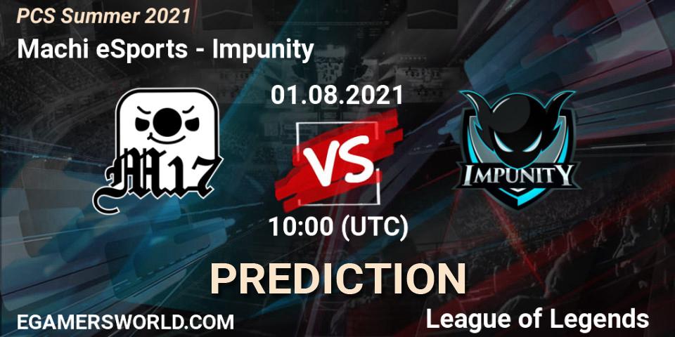 Machi eSports vs Impunity: Match Prediction. 01.08.2021 at 10:00, LoL, PCS Summer 2021