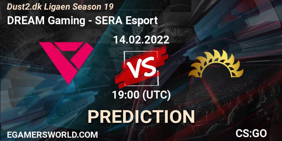 DREAM Gaming vs SERA Esport: Match Prediction. 14.02.2022 at 19:00, Counter-Strike (CS2), Dust2.dk Ligaen Season 19