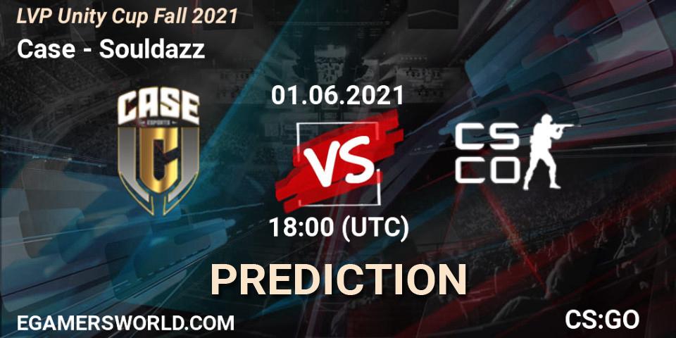 Case vs Souldazz: Match Prediction. 01.06.2021 at 18:00, Counter-Strike (CS2), LVP Unity Cup Fall 2021
