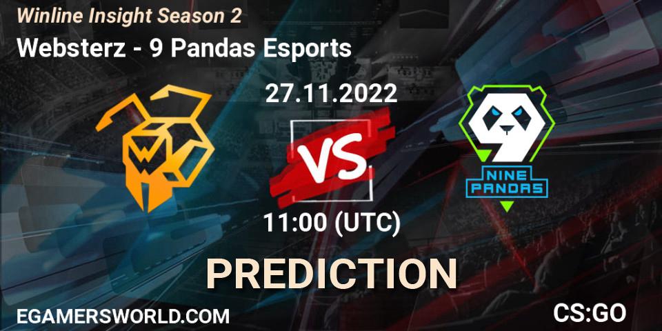 Websterz vs 9 Pandas Esports: Match Prediction. 27.11.22, CS2 (CS:GO), Winline Insight Season 2