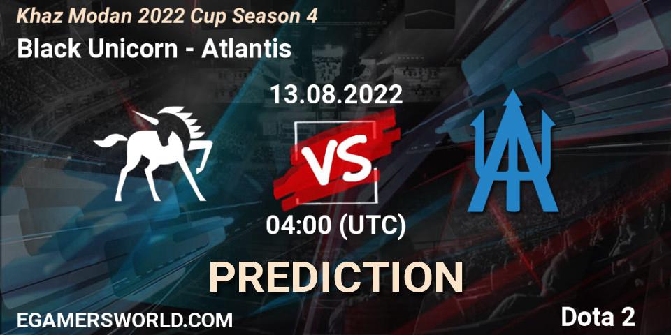 Black Unicorn vs Atlantis: Match Prediction. 13.08.2022 at 04:23, Dota 2, Khaz Modan 2022 Cup Season 4