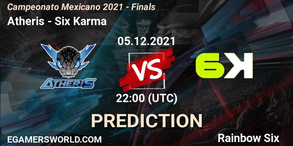 Atheris vs Six Karma: Match Prediction. 05.12.2021 at 20:00, Rainbow Six, Campeonato Mexicano 2021 - Finals