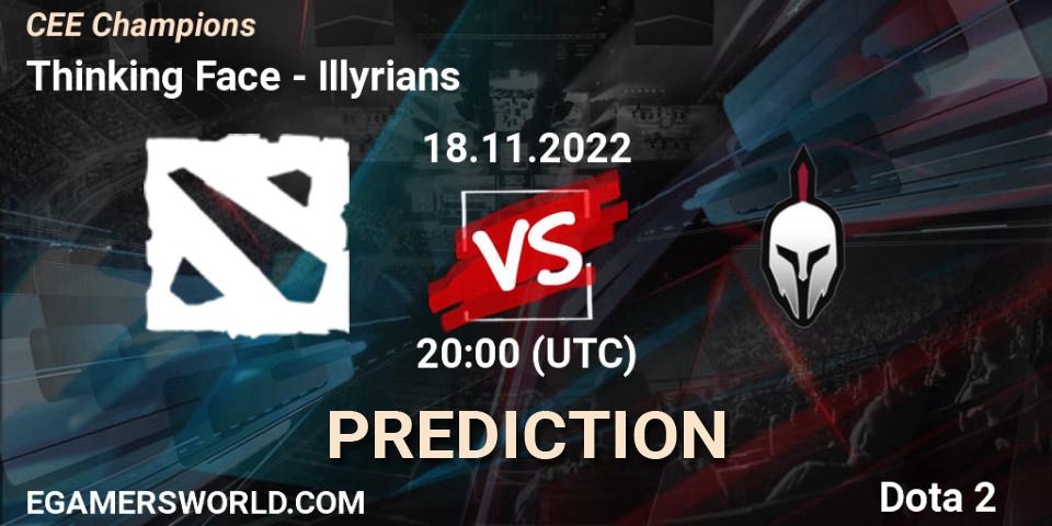 Thinking Face vs Illyrians: Match Prediction. 18.11.22, Dota 2, CEE Champions