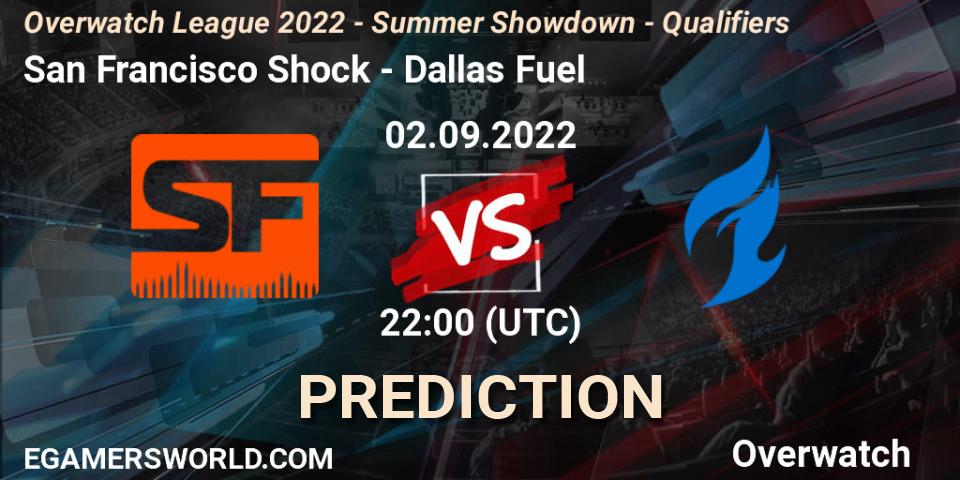 San Francisco Shock vs Dallas Fuel: Match Prediction. 02.09.2022 at 22:00, Overwatch, Overwatch League 2022 - Summer Showdown - Qualifiers