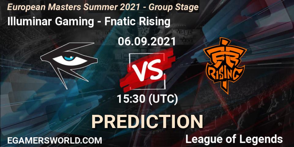 Illuminar Gaming vs Fnatic Rising: Match Prediction. 06.09.21, LoL, European Masters Summer 2021 - Group Stage
