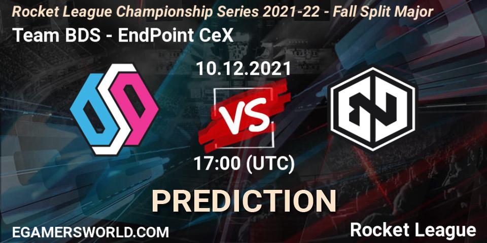 Team BDS vs EndPoint CeX: Match Prediction. 10.12.2021 at 17:00, Rocket League, RLCS 2021-22 - Fall Split Major