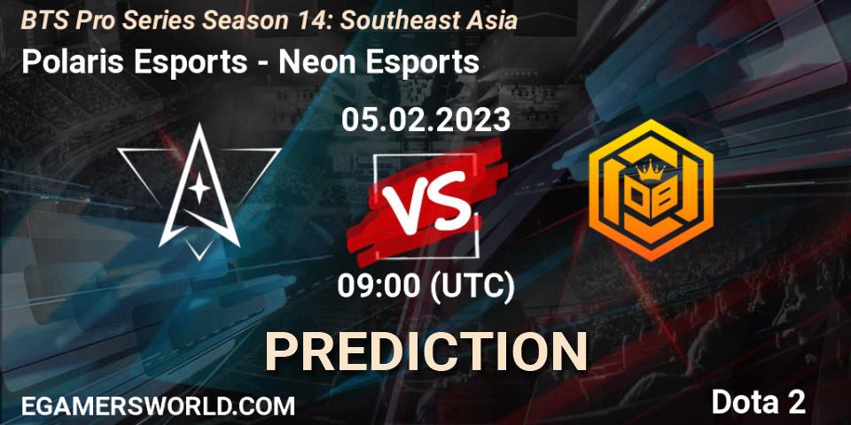 Polaris Esports vs Neon Esports: Match Prediction. 05.02.23, Dota 2, BTS Pro Series Season 14: Southeast Asia