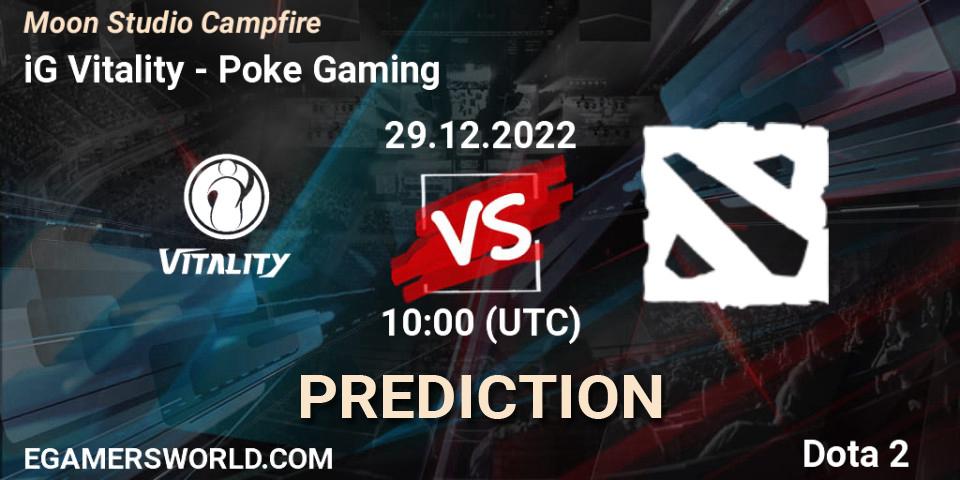 iG Vitality vs Poke Gaming: Match Prediction. 29.12.2022 at 10:30, Dota 2, Moon Studio Campfire