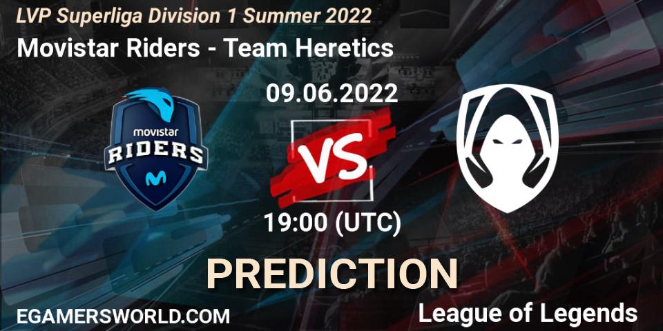Movistar Riders vs Team Heretics: Match Prediction. 09.06.22, LoL, LVP Superliga Division 1 Summer 2022