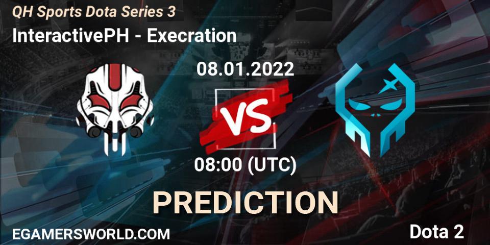 InteractivePH vs Execration: Match Prediction. 06.01.22, Dota 2, QH Sports Dota Series 3