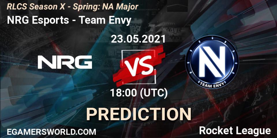 NRG Esports vs Team Envy: Match Prediction. 23.05.21, Rocket League, RLCS Season X - Spring: NA Major