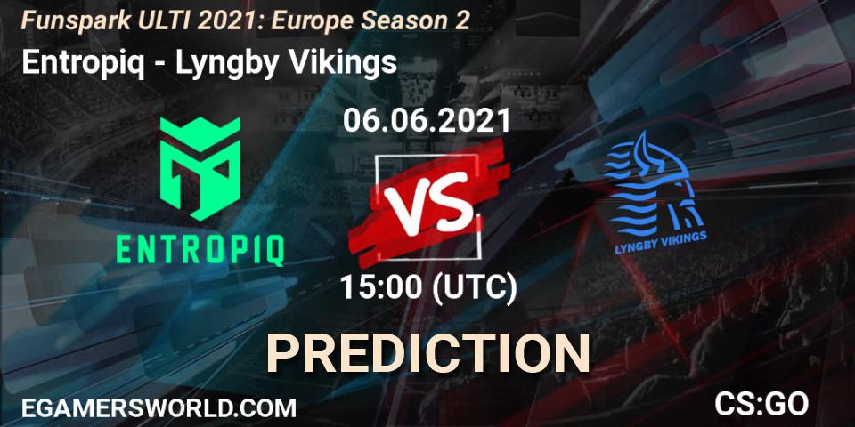 Entropiq vs Lyngby Vikings: Match Prediction. 06.06.2021 at 15:00, Counter-Strike (CS2), Funspark ULTI 2021: Europe Season 2