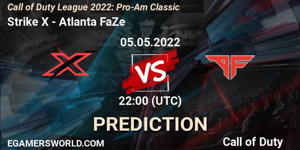 Strike X vs Atlanta FaZe: Match Prediction. 05.05.2022 at 22:00, Call of Duty, Call of Duty League 2022: Pro-Am Classic
