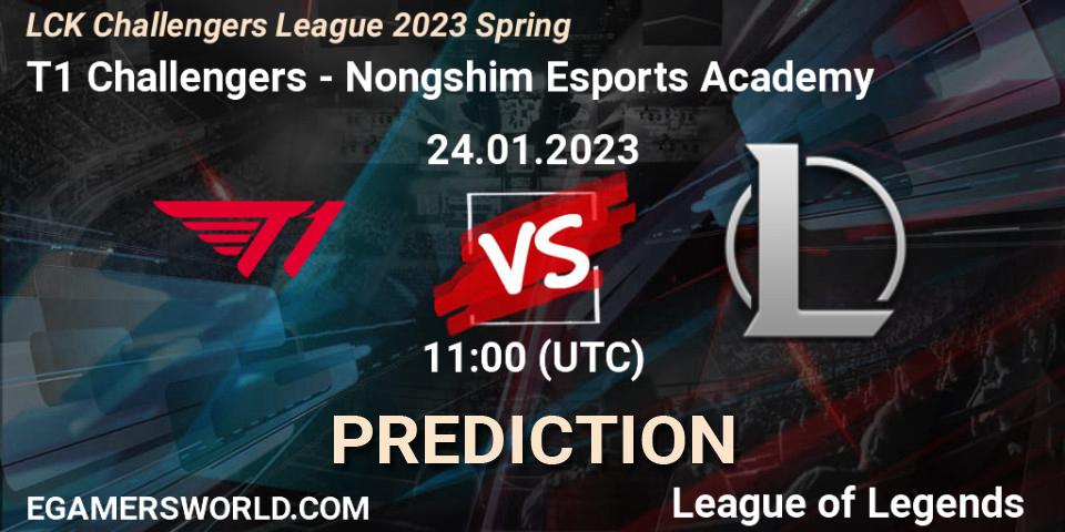 T1 Challengers vs Nongshim Esports Academy: Match Prediction. 24.01.2023 at 11:00, LoL, LCK Challengers League 2023 Spring